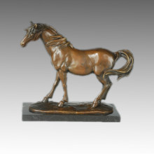 Animal Statue Standing Horse Bronze Sculpture, Milo Tpal-246